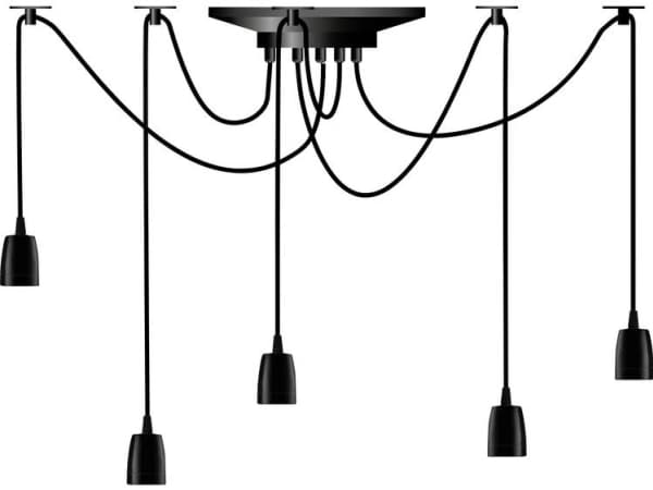 Segula Phoenix, Flexibelt fäste, Svart, Svart, E27, 60 W, AC