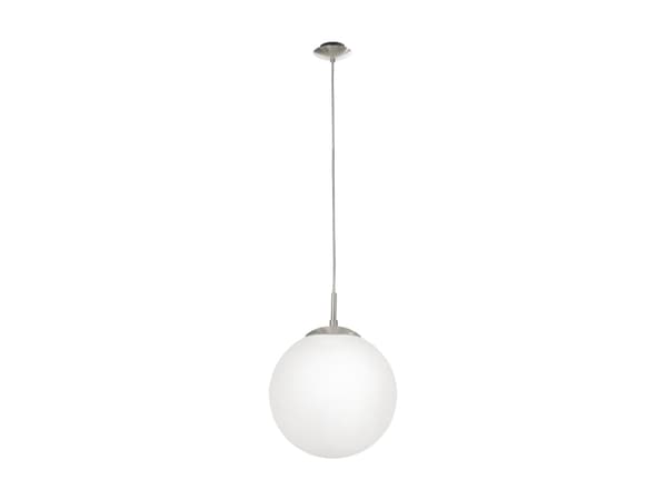 EGLO RONDO, Flexibelt fäste, Nickel, Vit, Stål, Glas, IP20