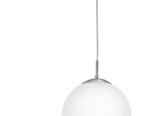 EGLO RONDO, Flexibelt fäste, Nickel, Vit, Stål, Glas, IP20 Nickel