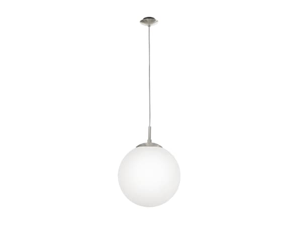 EGLO RONDO, Fleksibel montering, Nickel, Hvit, Stål, Glass, IP20