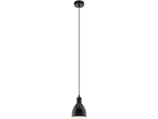 Eglo Priddy - Taklampe - 1 sokkel - E27 - svart, hvit