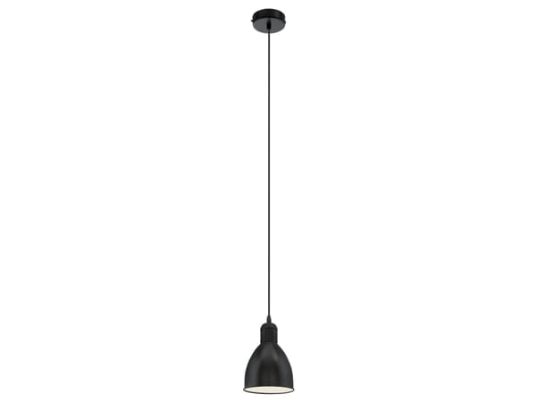Eglo Priddy - Taklampe - 1 sokkel - E27 - svart, hvit