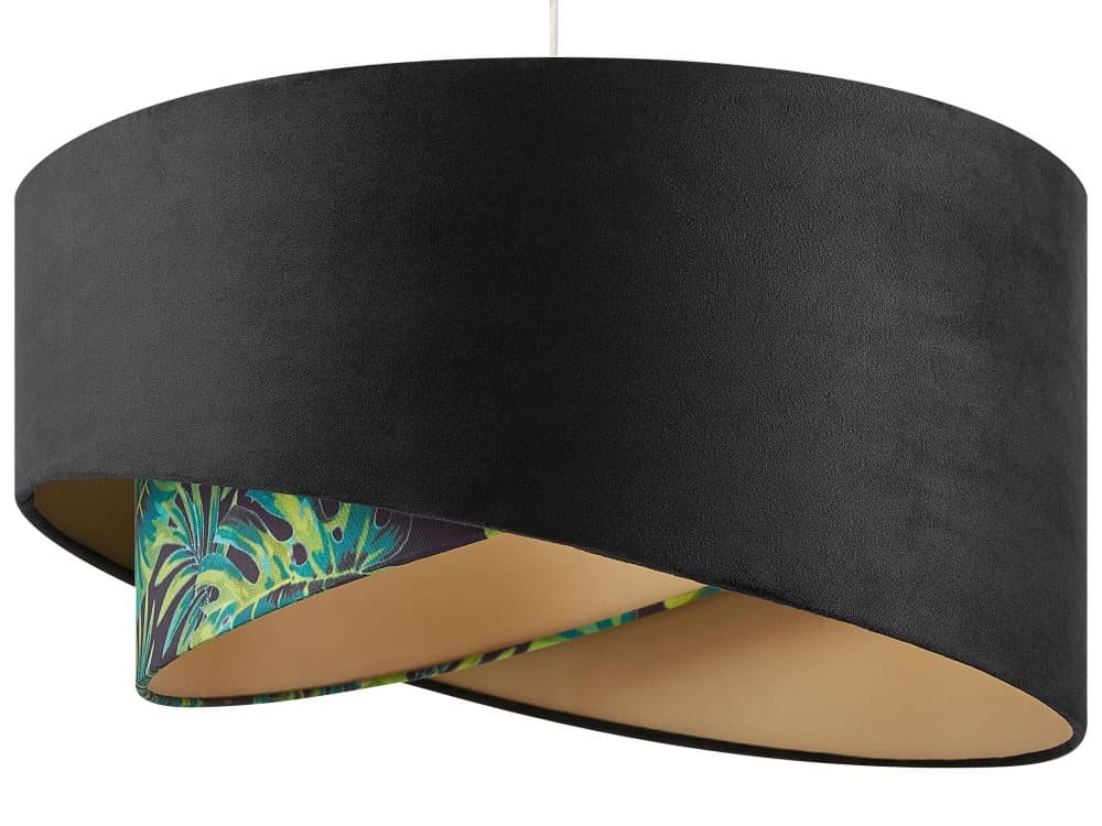 Taklampa svart/grön ZEJA