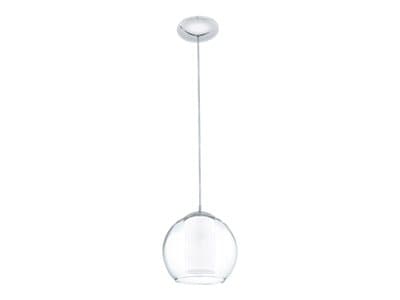 Eglo BOLSANO - Hängande lampa - 1 uttag - E27 - krom, klar, vit