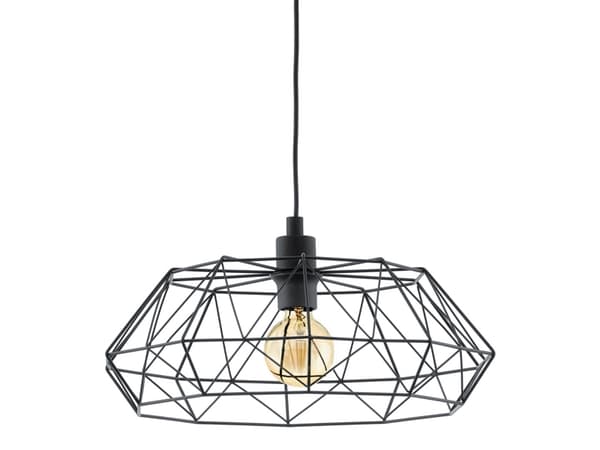 EGLO CARLTON 2, 1 lampor, E27, IP20, Svart