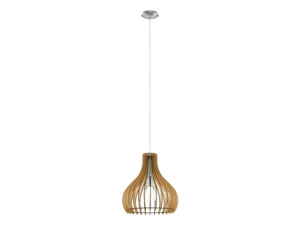 Eglo Tindori - Taklampe - 1 sokkel - E27 - lønn, satin-nikkel