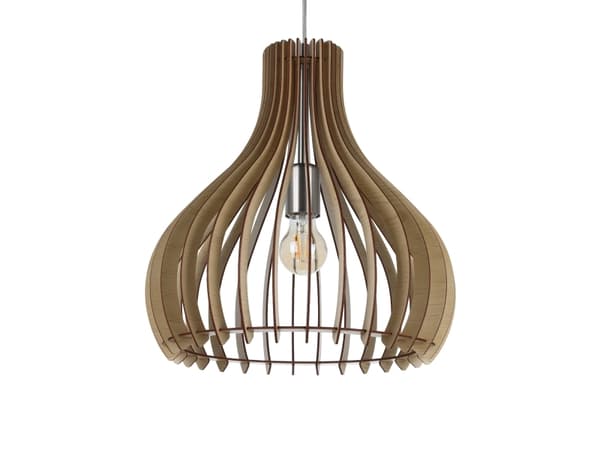 Eglo Tindori - Taklampe - 1 sokkel - E27 - lønn, satin-nikkel