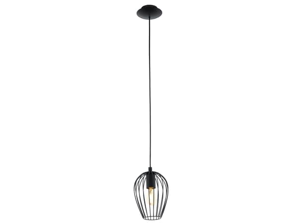 Eglo Newtown - Hängande lampa - 1 uttag - E27 - svart