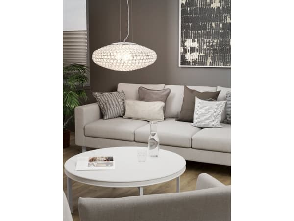 EGLO Clemente, Flexibelt fäste, Rostfritt stål, Transparent, Transparent, Stål, Kristall, inomhus