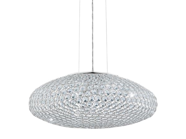 EGLO Clemente, Flexibelt fäste, Rostfritt stål, Transparent, Transparent, Stål, Kristall, inomhus