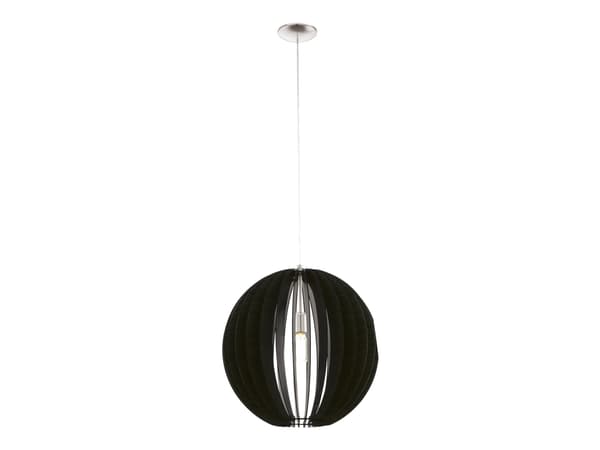 Eglo Cossano - Hängande lampa - 1 uttag - E27 - svart, borstat stål