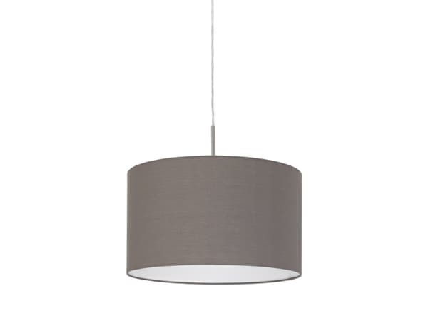 EGLO Pasteri, Flexibelt fäste, Brun, Nickel, Brun, Nickel, Tyg, Stål, Rund, IP20