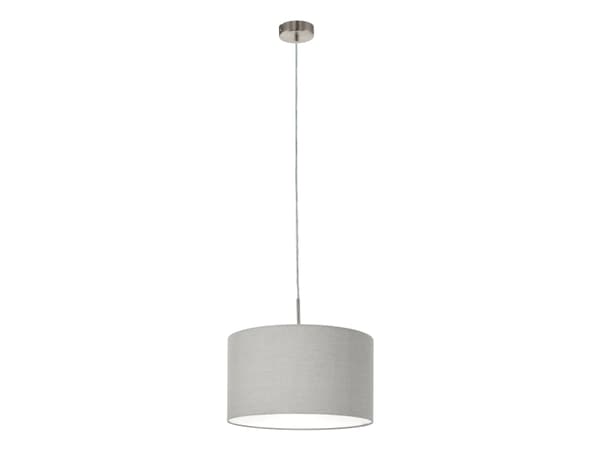EGLO Pasteri, Flexibelt fäste, Brun, Nickel, Brun, Nickel, Tyg, Stål, Rund, IP20