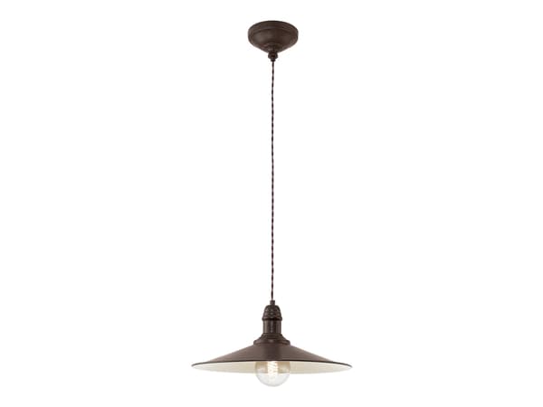 Eglo Stockbury - Taklampe - 1 sokkel - E27 - antikkbrun, beige Beige, Brun