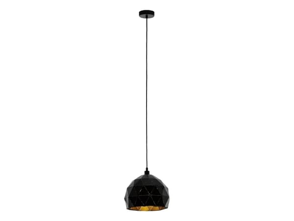 EGLO ROCCAFORTE, Flexibelt fäste, Svart, Svart, Stål, II, 1 lampor
