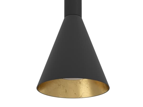 EGLO 97604, Svart, Guld, Svart, Guld, Stål, Svart, inomhus, II