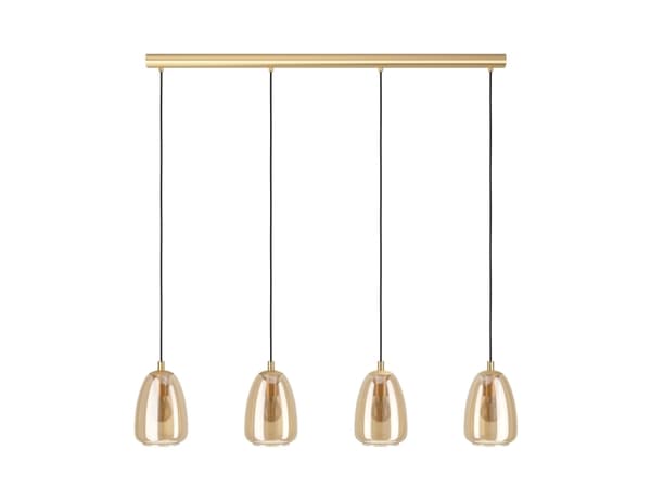 EGLO ALOBRASE, Flexibelt fäste, mässing, mässing, Glas, Stål, Vardagsrum, inomhus