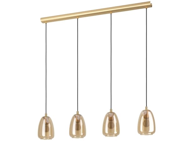 EGLO ALOBRASE, Flexibelt fäste, mässing, mässing, Glas, Stål, Vardagsrum, inomhus