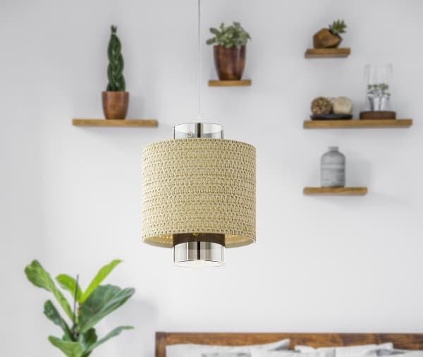 EGLO Mediouna, Fleksibel montering, Beige, Brun, Gull, Stål, Glass, Innendørs