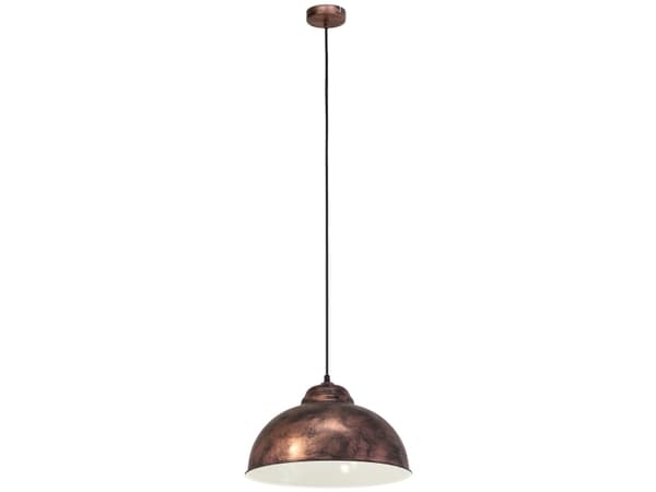 Eglo Truro 2 - Taklampe - 1 sokkel - E27 - antikkobber