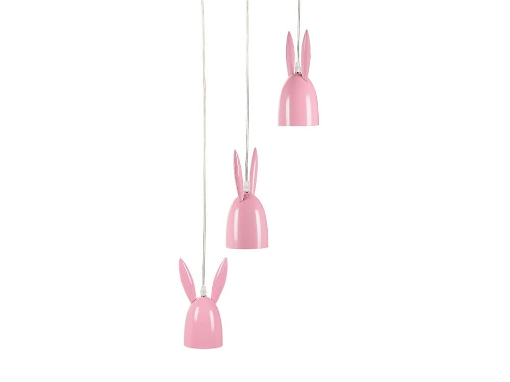 Taklampa rosa RABBIT