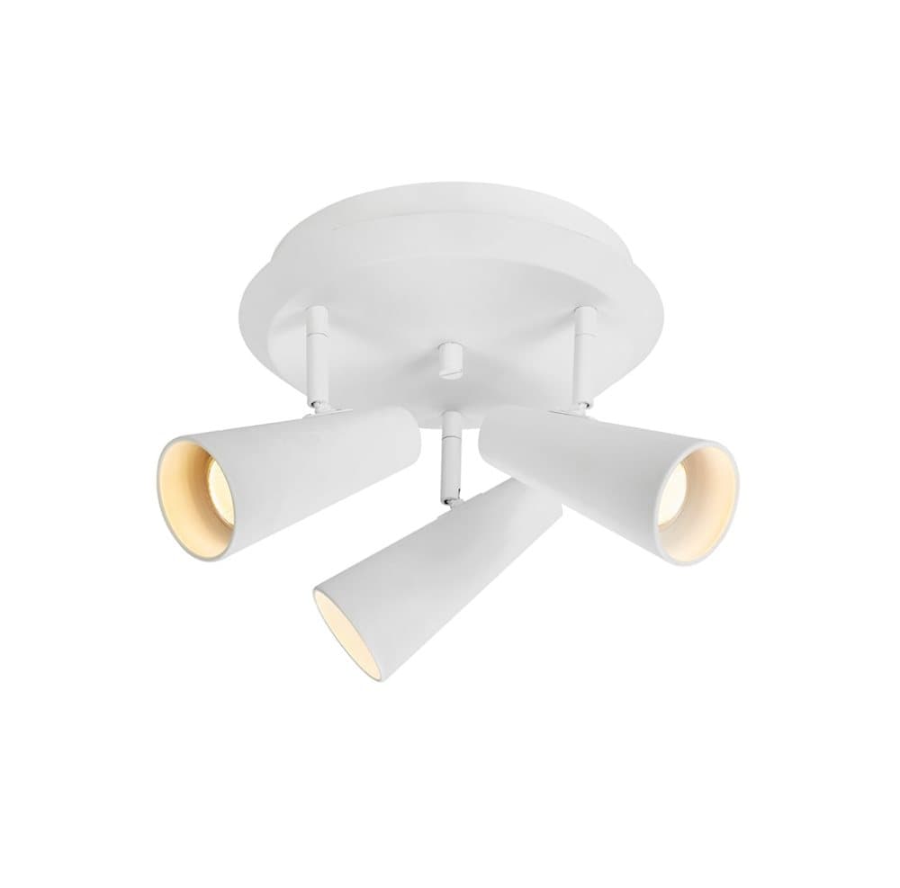 Crest Taklampa 3 Rund Sandy White