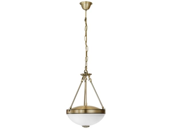 [OUTLET] - EGLO Savoy, Hard montering, Bronse, Hvit, Metall, Glass, IP20