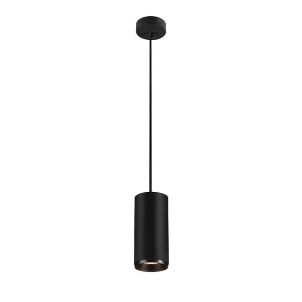 SLV NUMINOS PD PHASE L, Fleksibel montering, Sort, Sort, Aluminium, Aluminium, Cylinder