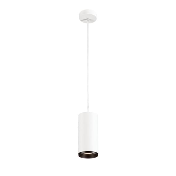 SLV Numinos PD Phase L, Fleksibel montering, Hvit, Hvit, Aluminium, Aluminium, Cylinder