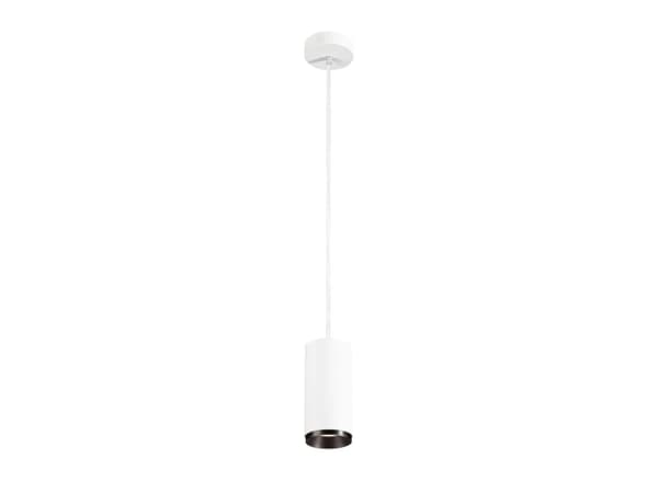 SLV NUMINOS PD PHASE M, Flexibelt fäste, Vit, Aluminium, Cylinder