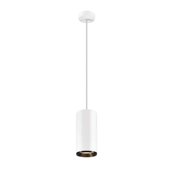 SLV Numinos XL, Fleksibel montering, Hvit, Sort, Aluminium, Cylinder, Hvit