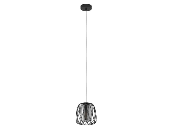 EGLO Floresta, Flexibelt fäste, Svart, Svart, Transparent, Stål, Svart, inomhus