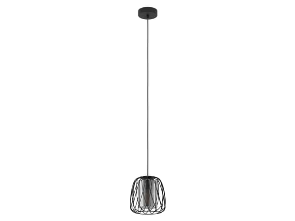 EGLO Floresta, Flexibelt fäste, Svart, Svart, Transparent, Stål, Svart, inomhus