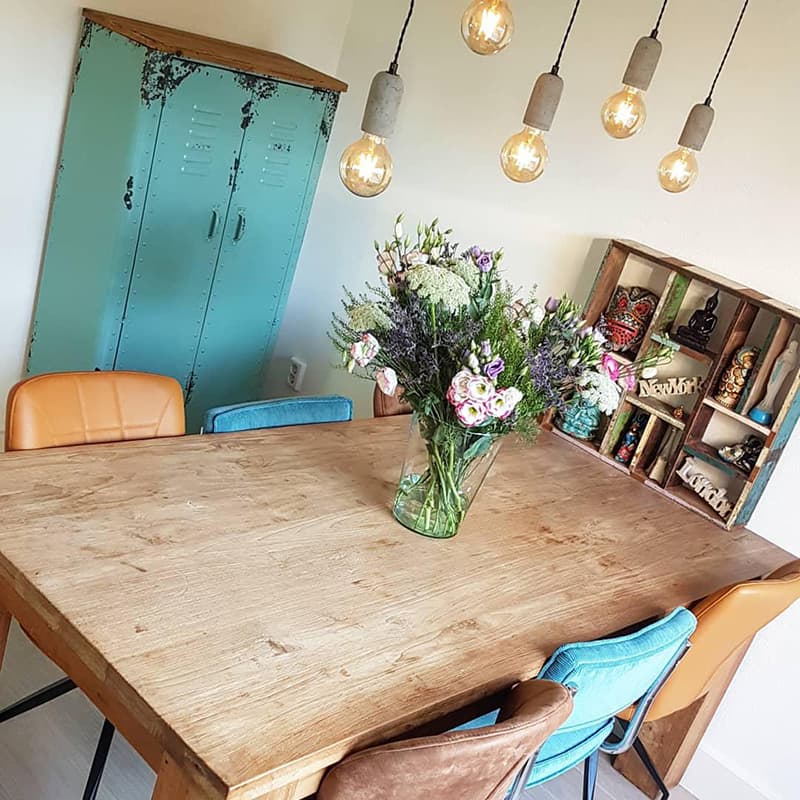 Industriell hängande lampa grå betong - Cava 5