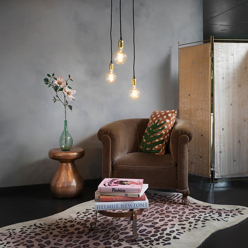 Modern hängande lampa guld - Cava 3