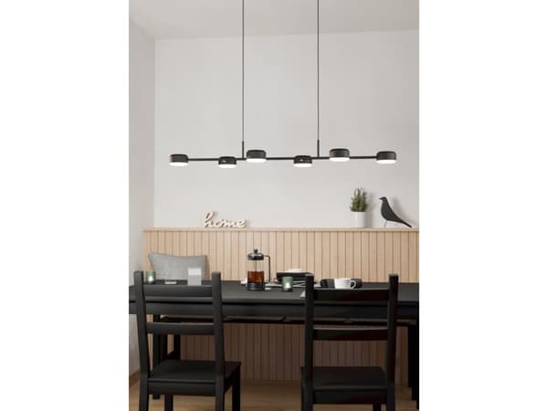 EGLO Clavellina, Fleksibel montering, Sort, Hvit, Sort, Hvit, Plast, Stål, Rund, Innendørs