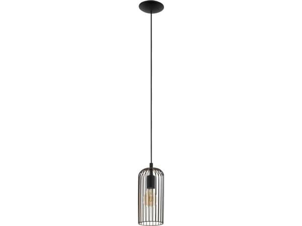 EGLO ROCCAMENA PENDEL Ø130 SVART/KOPPAR