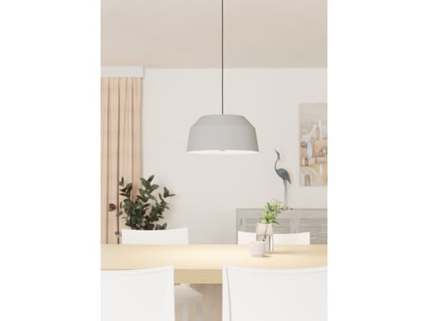 EGLO 900379, 1 ampuller, E27, IP20, Grå
