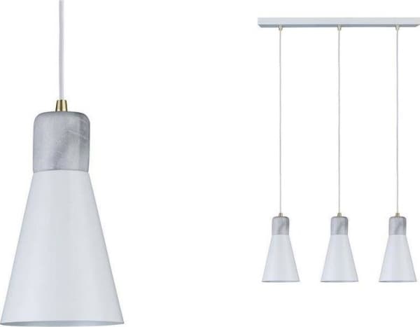 Hanging lamp Paulmann Neordic Ivar Hanging lamp max. 3x20W E27 230V White Matt Metal/Marble