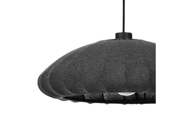 EGLO BARLASTON PENDEL E27 SORT/GRÅ