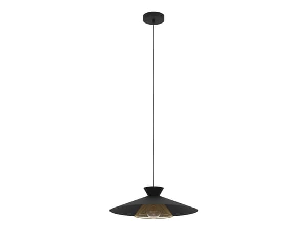 EGLO GRIZEDALE PENDEL E27 SORT/BM