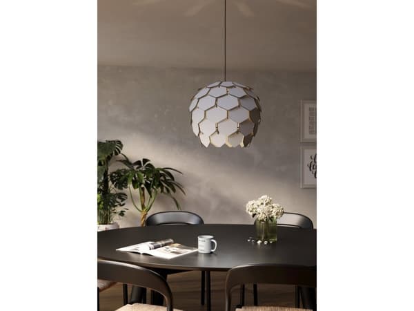 EGLO MATTANZA PENGEL Ø495 E27 GRÅ