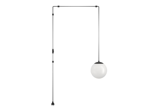 EGLO RONDO 3 PENDEL E27 SORT/OPAL