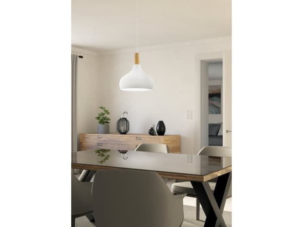 EGLO SABINAR PENDEL E27 Ø280 VIT FSC