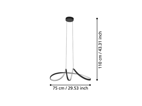 EGLO BALAMORTA-Z PENDEL RGB/CCT 3,7W 500LM SORT