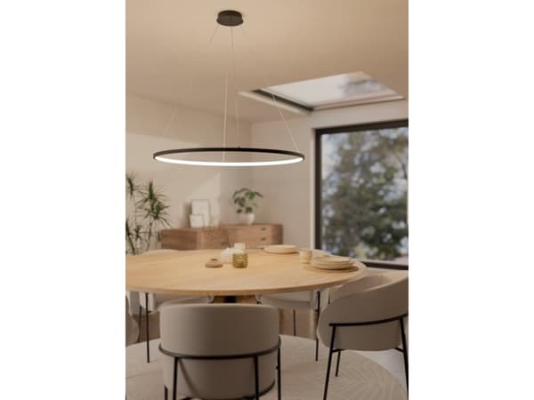 EGLO PARRUTA PENDEL Ø990 CCT SVART/VIT
