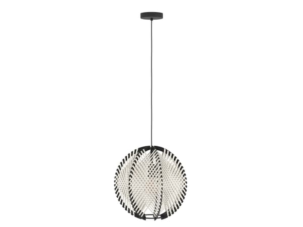 EGLO WAVERTON RIIPUS Ø400 E27 MUSTA/PUU/VALKOINEN