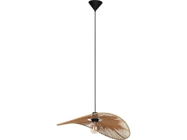 EGLO SIRUELA PENDEL 560X400 E27 SORT/NATUR FSC
