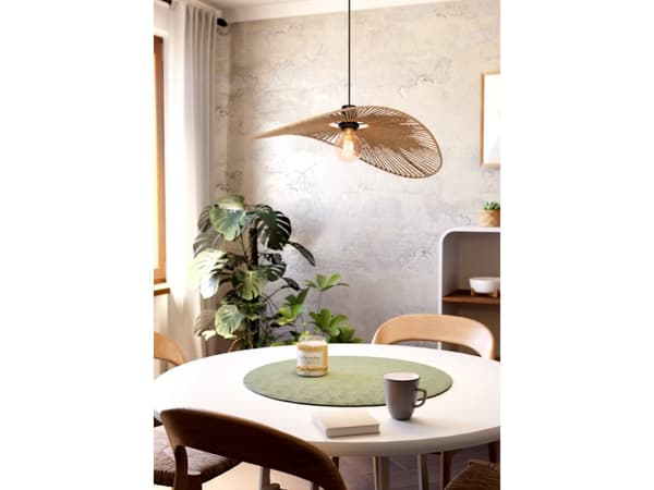 EGLO SIRUELA PENDEL 560X400 E27 SORT/NATUR FSC