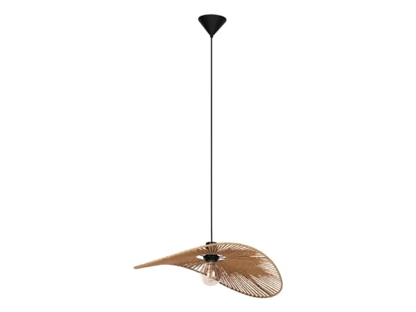 EGLO SIRUELA PENDEL 560X400 E27 SORT/NATUR FSC